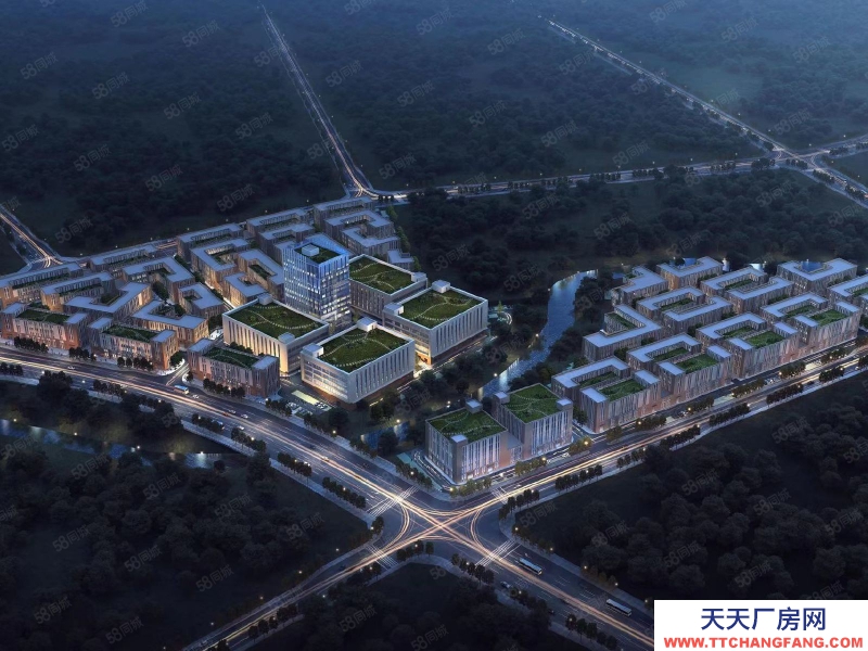 (出售) 全新獨棟雙拼花園式廠房出售生產研發辦公一體化設計