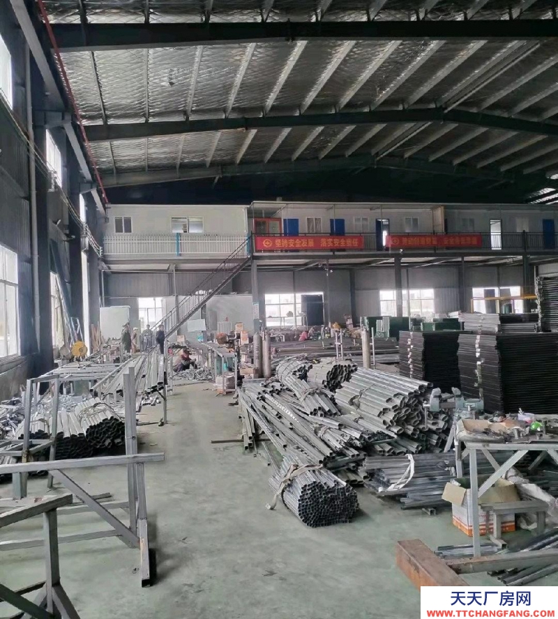 (出租) 標(biāo)準(zhǔn)化廠房，水電齊全，有10噸行車，辦公室、廚房等齊全