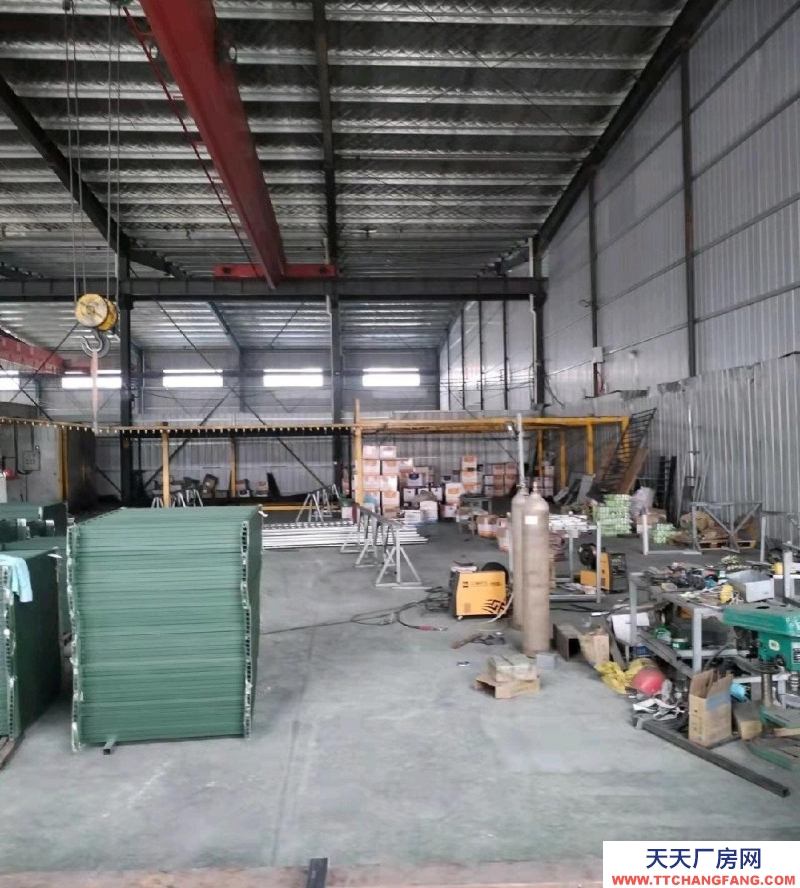 (出租) 標(biāo)準(zhǔn)化廠房，水電齊全，有10噸行車，辦公室、廚房等齊全