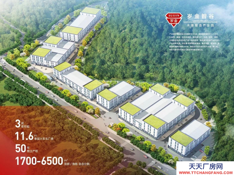 (出售) 福州臺江歲金智谷福州火車頭！鋼結構廠房 單層11.6米！產業園直招