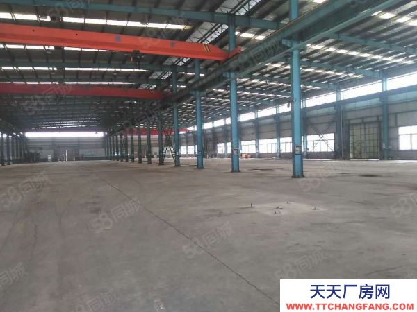 南京市溧水柘塘工業園區單一層鋼結構配有多部行車4000平方廠房出租