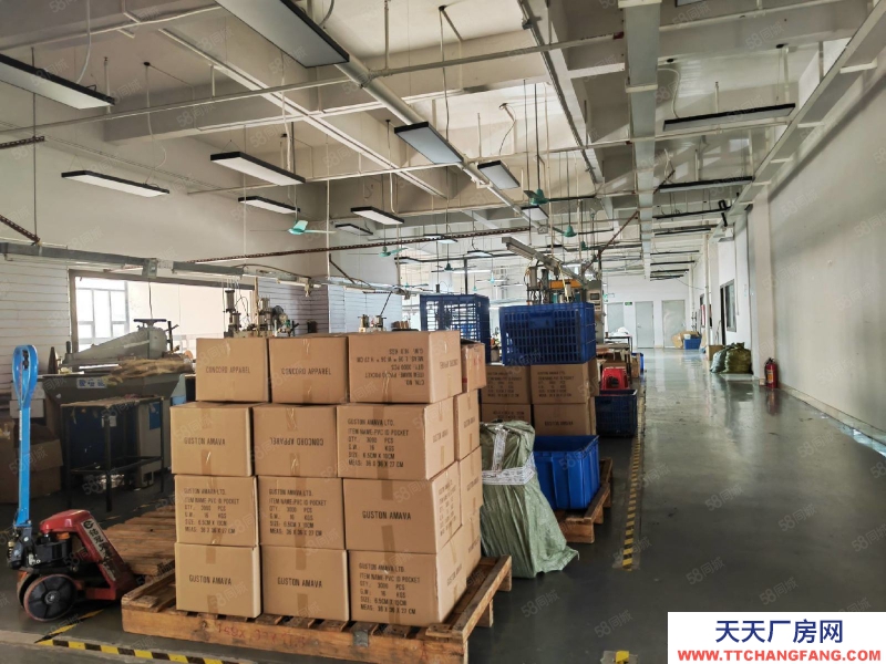 (出租) 東莞沙田工業區廠房分租二樓1000平方 現成辦公室宿舍配套價格低