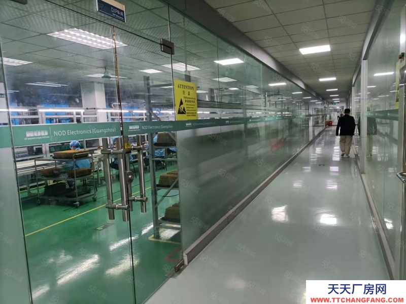 (出租) 廣州增城沙村地鐵后面標準廠房4樓出租可分租可辦環評證件齊全