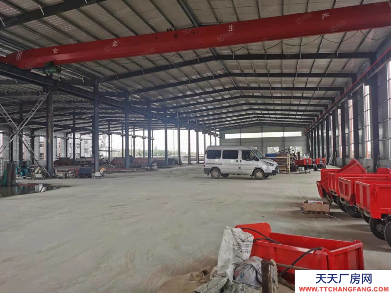 濰坊坊子單層9米高鋼結構廠房，大產權帶行車，隨時入駐！