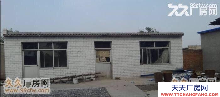 唐山 開平 2畝獨院400平廠房。四間正房，兩間廂房。有三相電