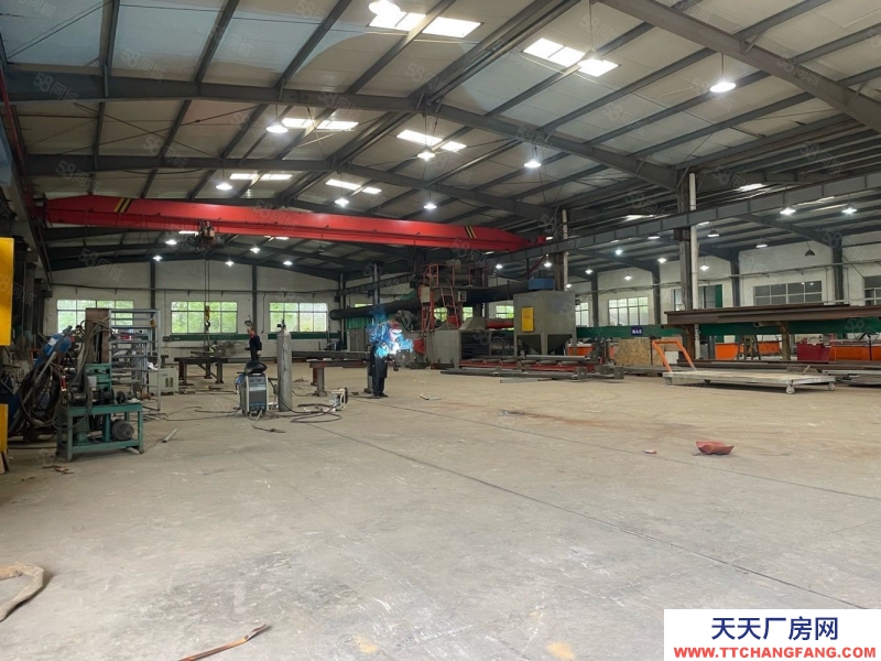 (出租)宣城廣德縣 獨棟單層框架廠房帶3噸行車 電力充足 大車易進出 適合機加工