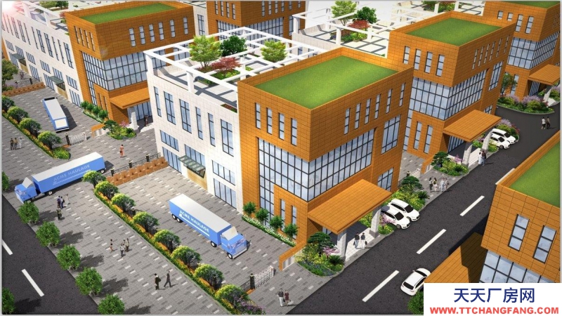 (出售) 西安周至2層半獨棟獨院墅式廠房，7.8米層高，送800㎡庭院露臺