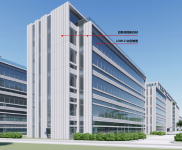 (出租) 新建標準層1500平,近機場,地鐵站旁配公寓有3萬平臨河花園