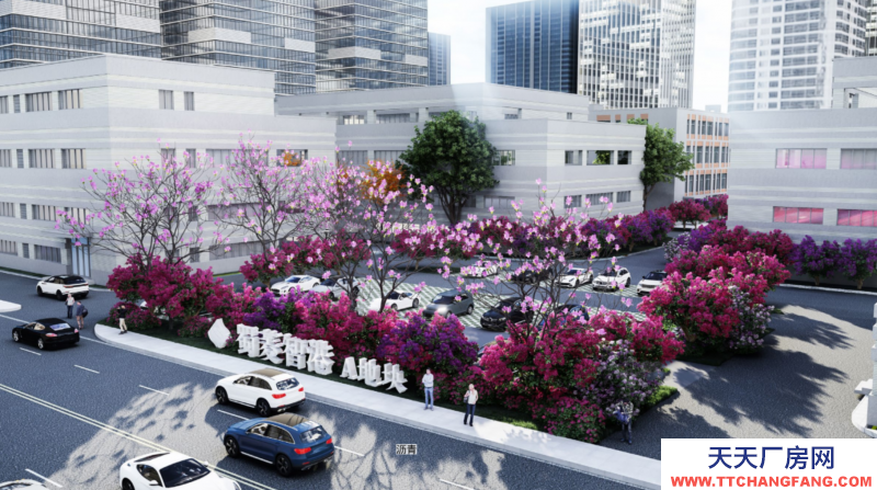 花園式廠房，框架結構，多層設計，獨棟，面積選擇性大