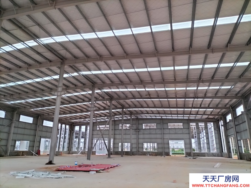 出售2000㎡全新現房 單層鋼構廠房 有產權 可辦證 行業寬松