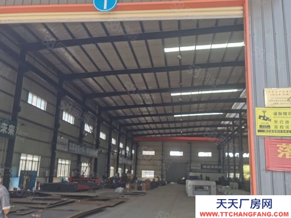 贛州市贛縣機加工廠房  贛縣紅金工業園2000平鋼結構廠房倉庫，主干道邊，好進車