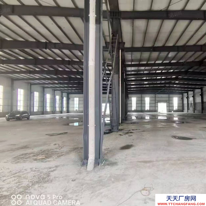 (出租)南通如東新店單層鋼結構廠房出租，有油漆環評適合家具