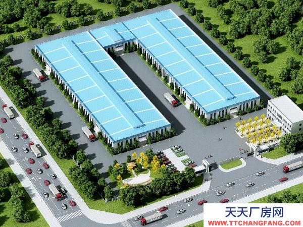 宜春市樟樹調味料廠房  全新鋼構廠房可安裝行車