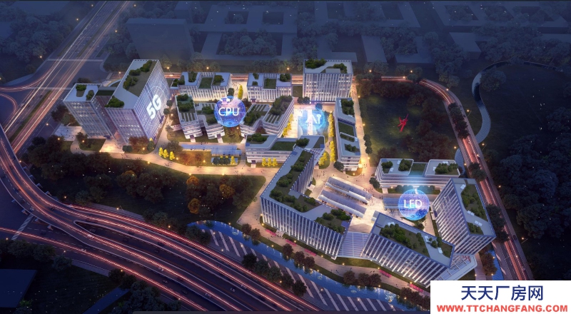 核心功能區電子信息產業園廠房出租，面積區間600-5000，配套完善