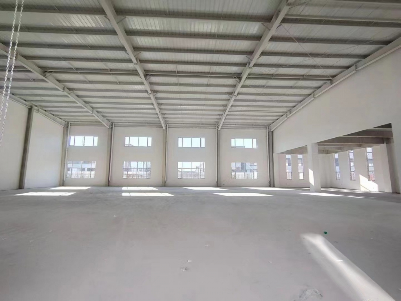 廠辦一體式，單層框架+砌塊磚