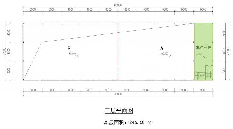 2700平單層鋼結(jié)構(gòu)獨(dú)棟食品廠房出售