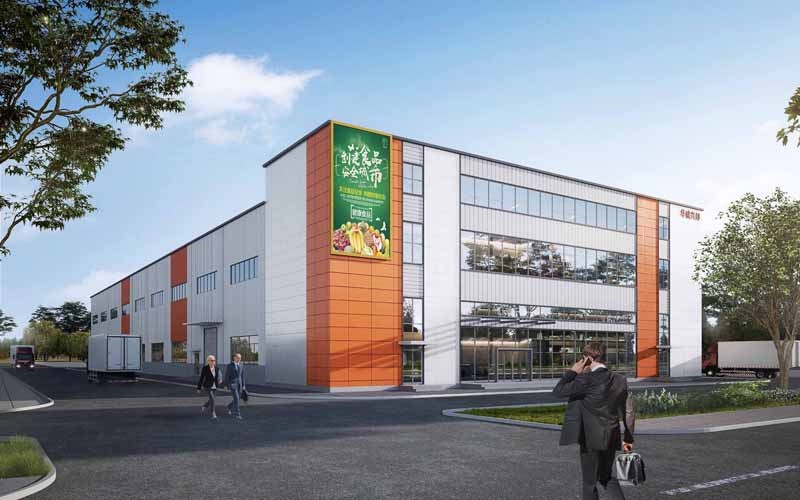 成都周邊200畝全新鋼結構食品廠房出售
